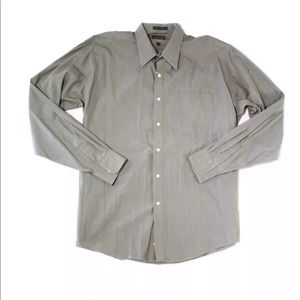 Tailors Row Green Mens Sz 17 Dress Shirt $105 NEW